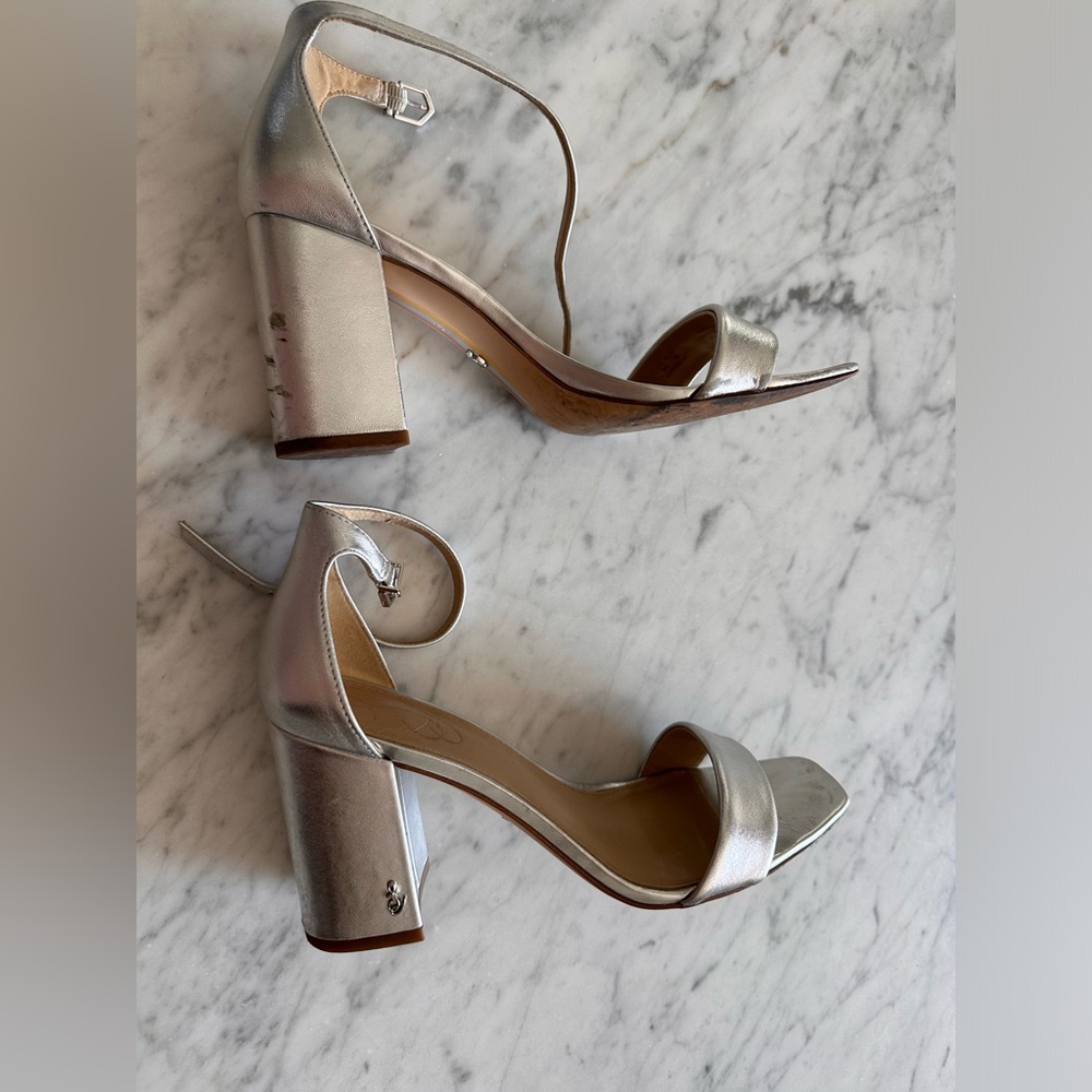 Sam Edelman Yaro silver sandals